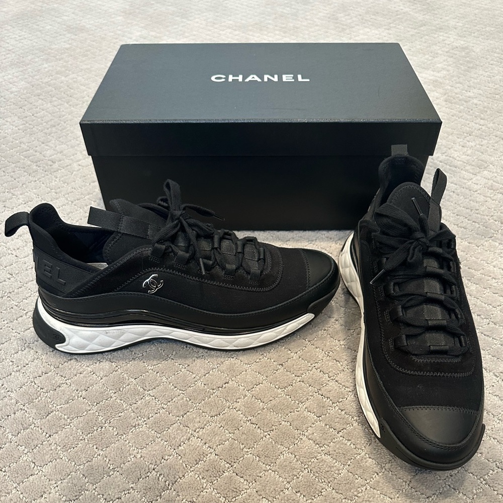 Chanel Interlocking CC Logo Chunky Sneakers - Men’s Size 44 (US 11)